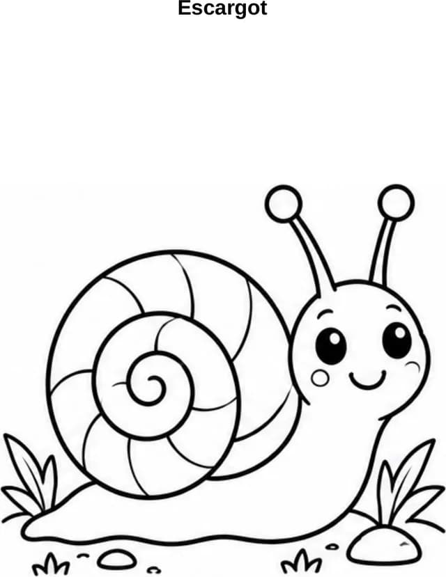 Aperçu du coloriage Escargot