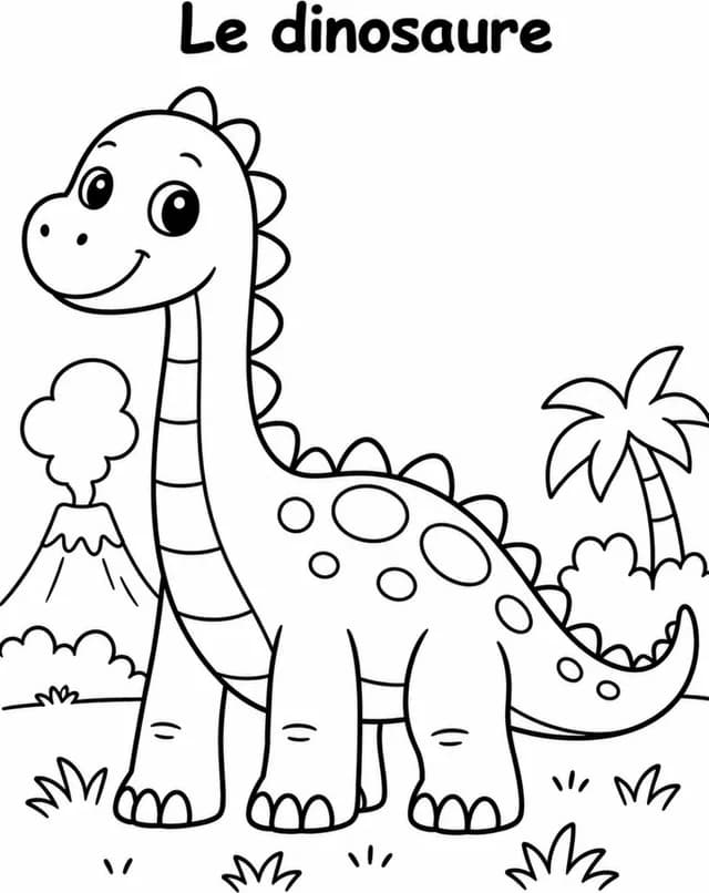 Aperçu du coloriage Dinosaure