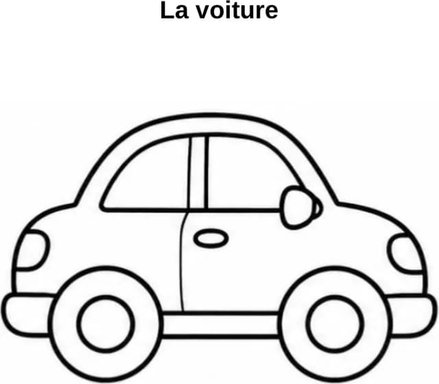 Aperçu du coloriage Voiture